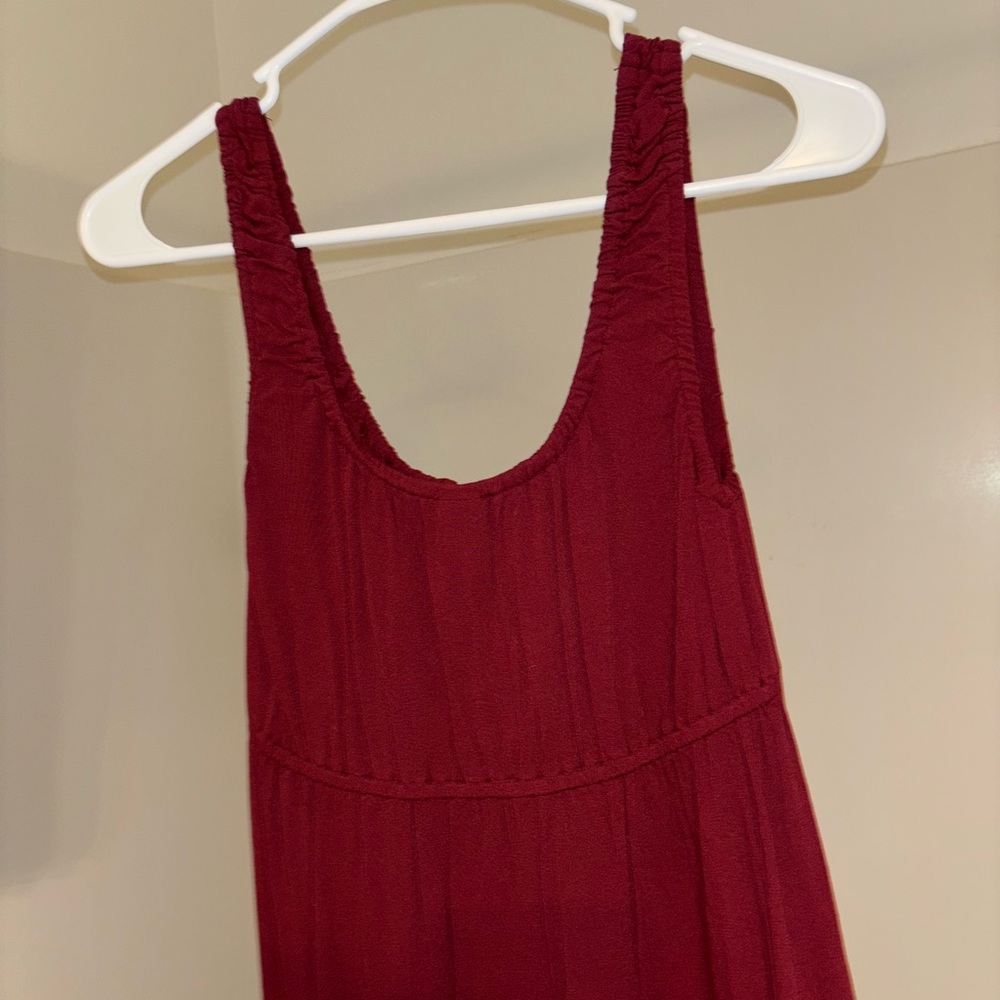 Burgundy Sleeveless Dress